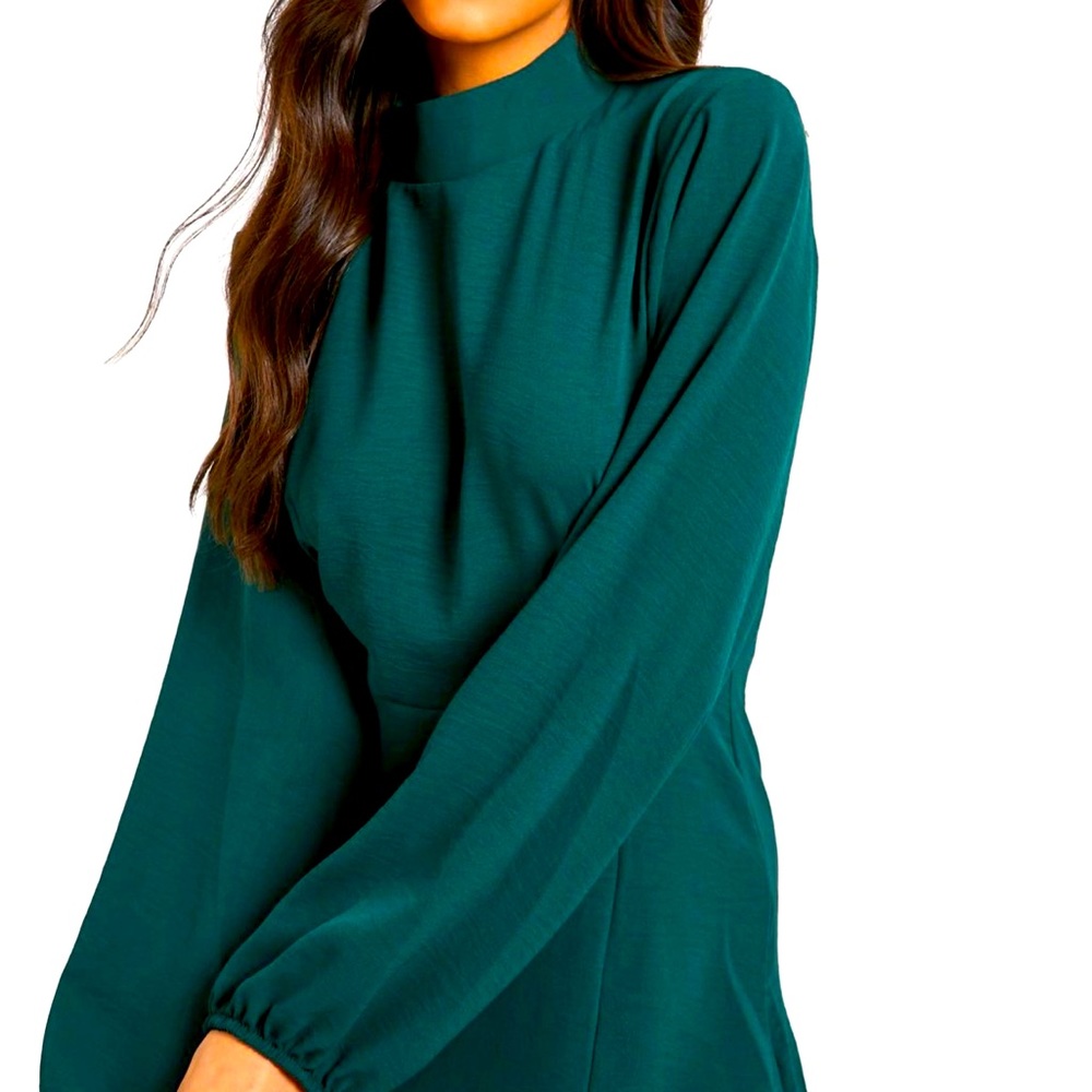 high neck dress